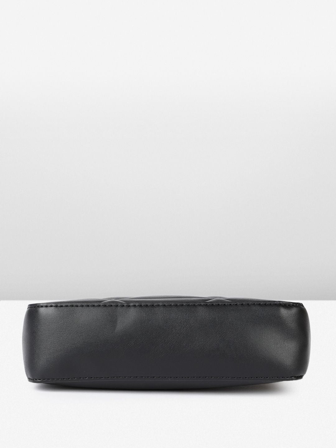 DressBerry Geometric Structured Handheld Bag with Quilted