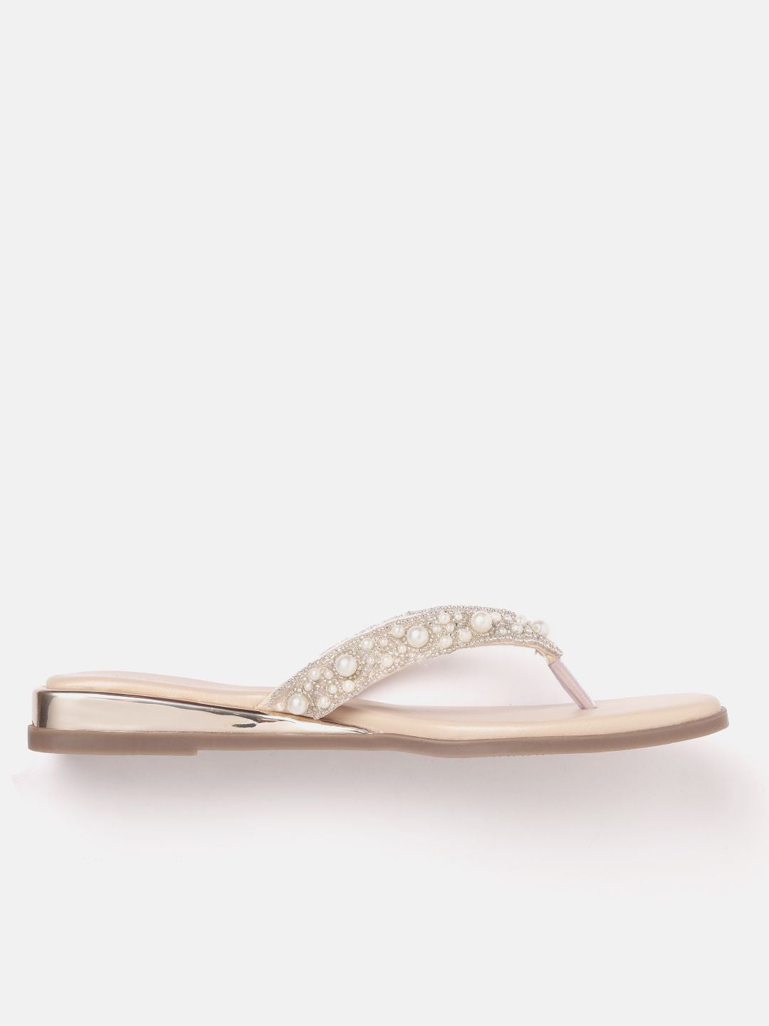 Lino Perros Women Embellished Open Toe Flats