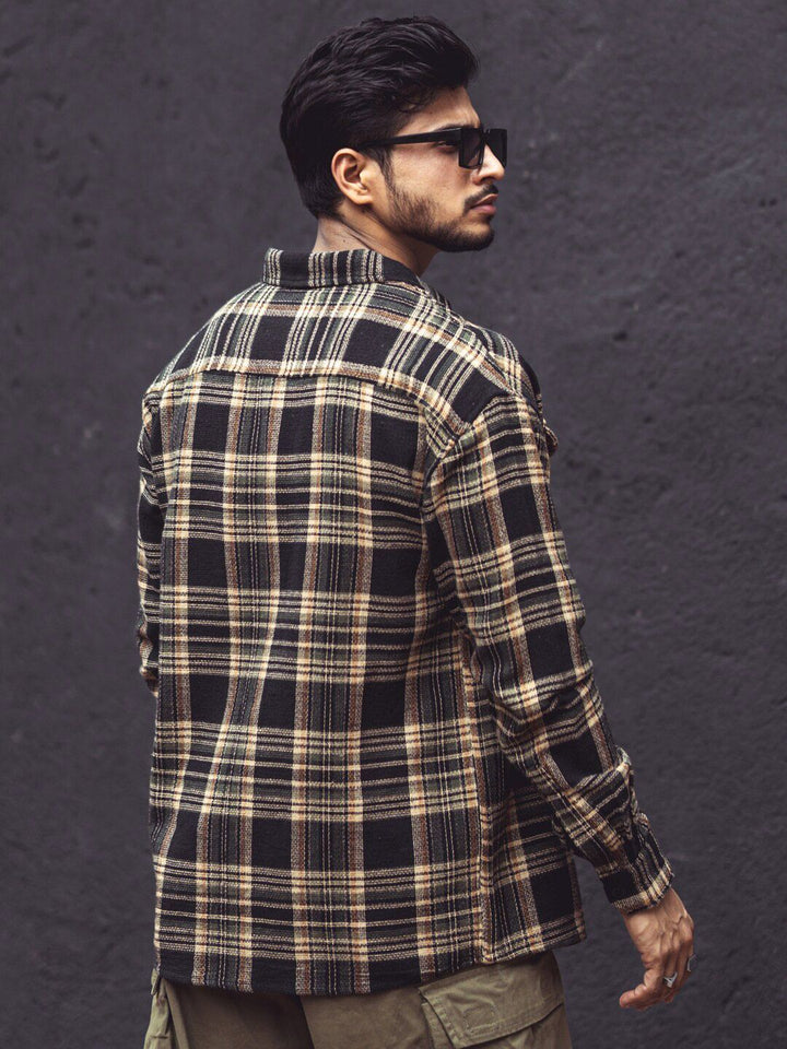 Powerlook India Regular Fit Tartan Checked Casual Shirt