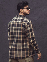 Powerlook India Regular Fit Tartan Checked Casual Shirt