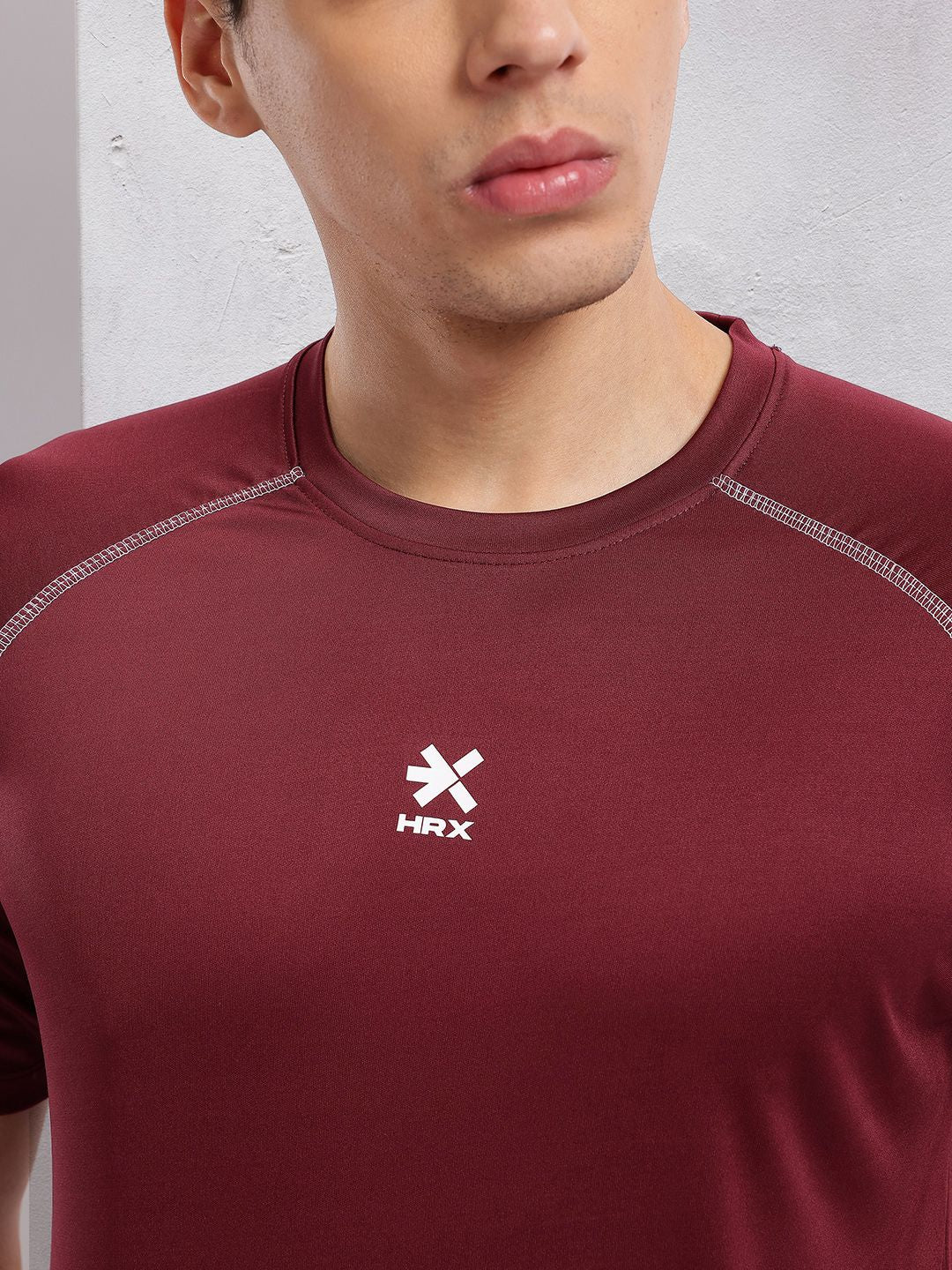 HRX by Hrithik Roshan Brand Logo Print Rapid-Dry Training T-shirt