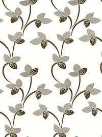 Story@home Nature White & Grey Set of 2 Floral Door Curtains