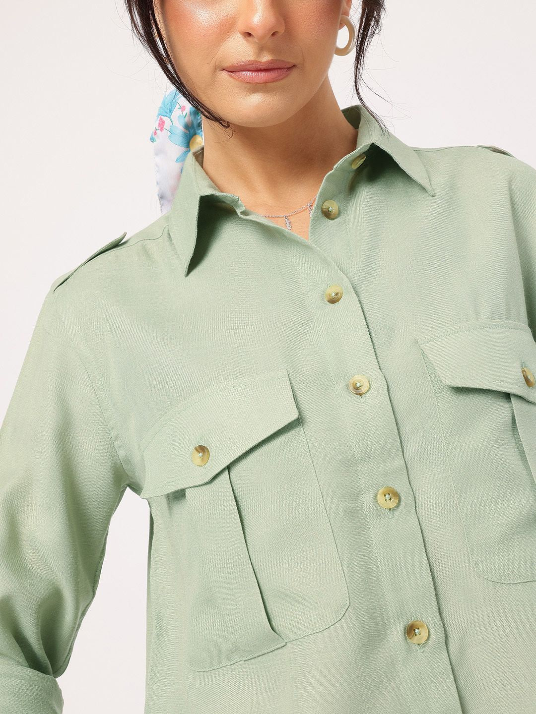 DressBerry Lounging Comfort Shirt with Pocket Detail