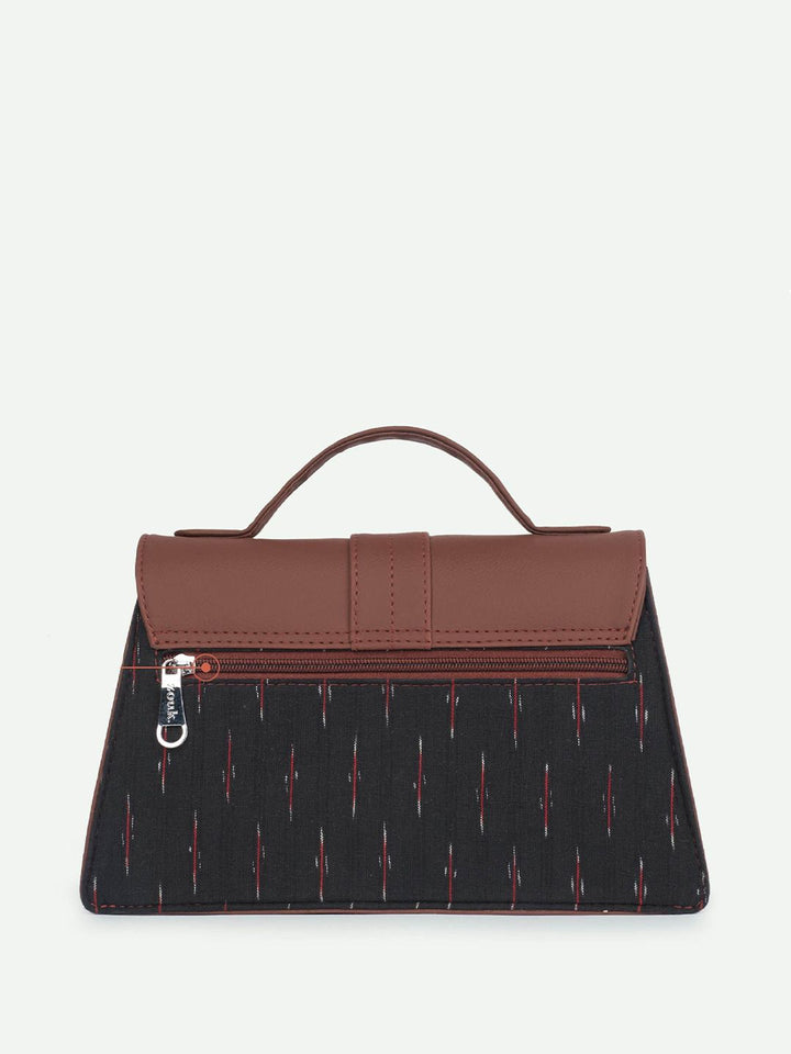 ZOUK Kriti Sanon - Ikat GreRed Iconic Evening Structured Satchel