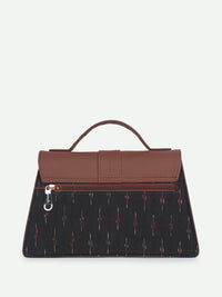 ZOUK Kriti Sanon - Ikat GreRed Iconic Evening Structured Satchel