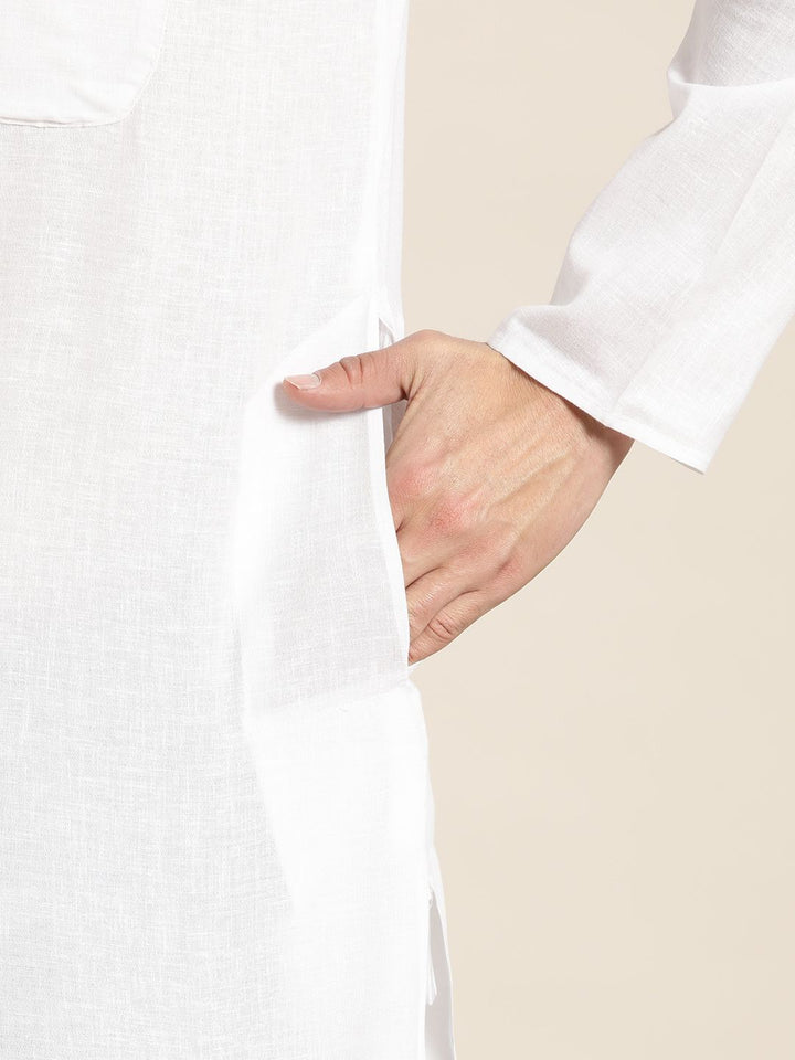 SOJANYA Kurta Putih Lelaki