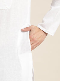 SOJANYA Kurta Putih Lelaki