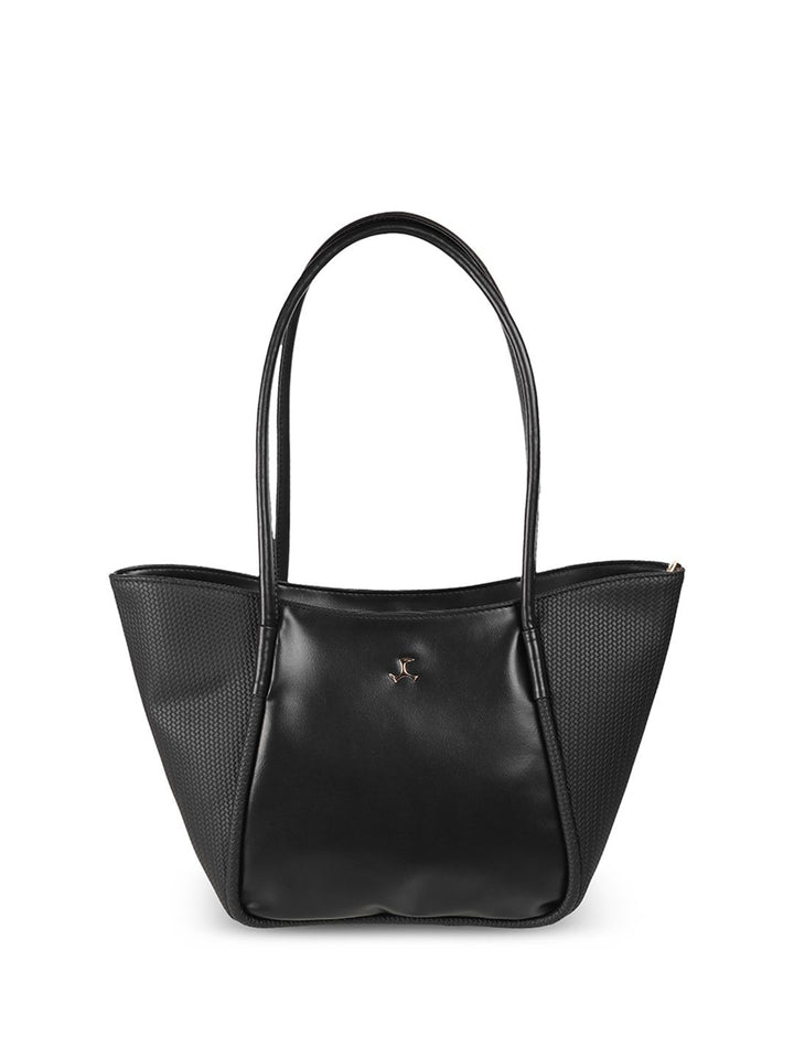 Mochi PU Structured Tote Bag with Fringed
