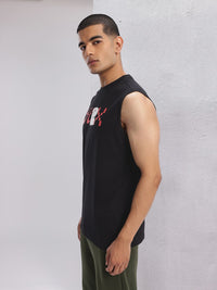 HRX by Hrithik Roshan Typography Printed Sleeveless Lifestyle T-shirt