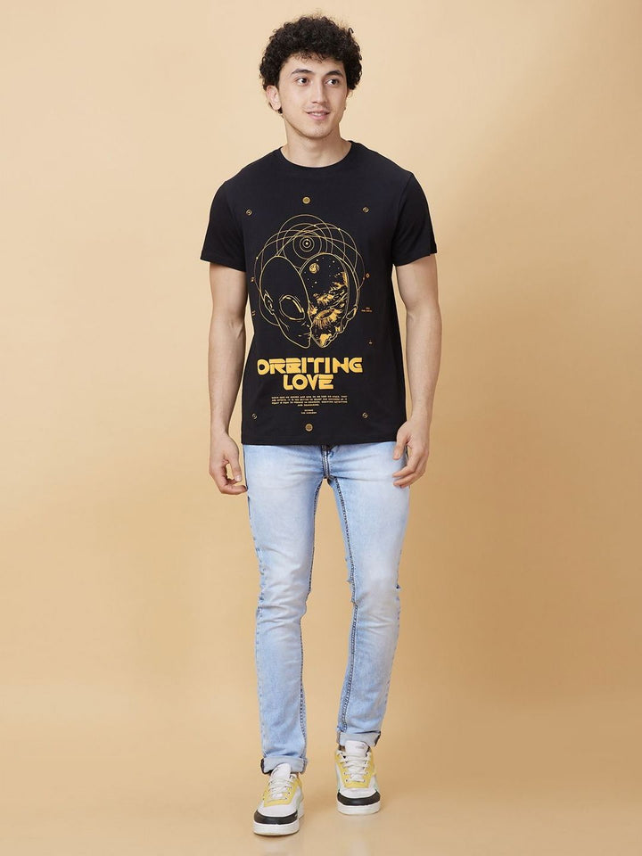 Being Human Men Printed Extended Sleeves T-shirt