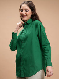 Tokyo Talkies Spread Collar Cotton Casual Shirt