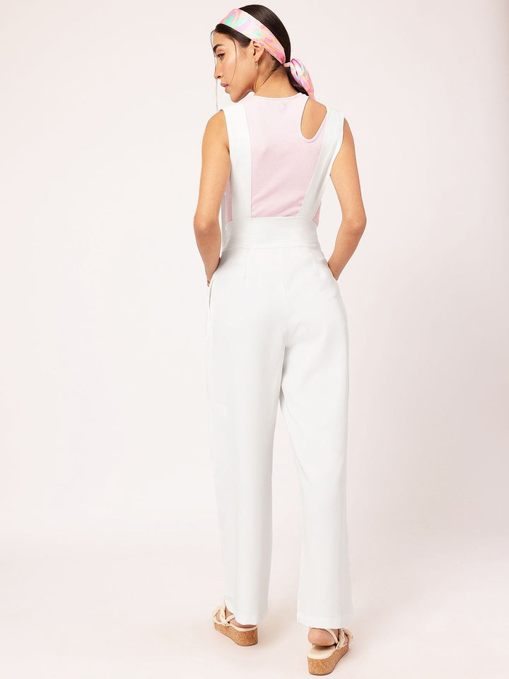 DressBerry Utility Chic Trousers With Suspenders