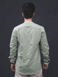 Powerlook India Slim Striped Henley Neck Casual Shirt
