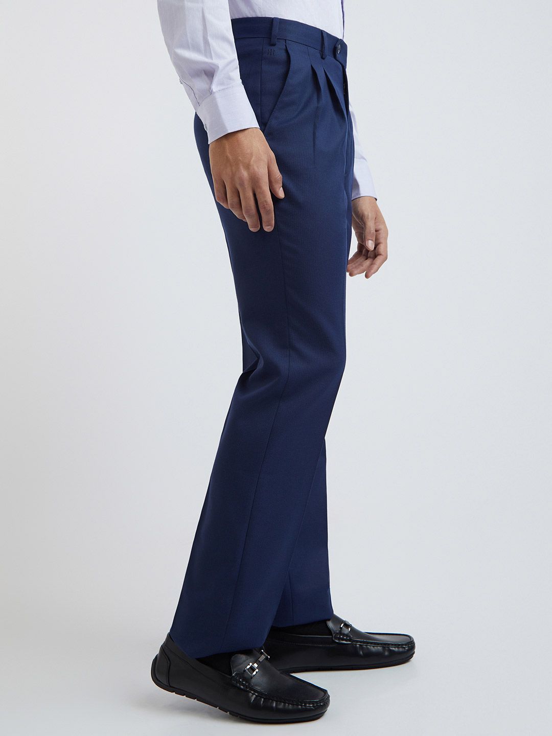 Raymond Self Design Classic Fit Formal Trouser