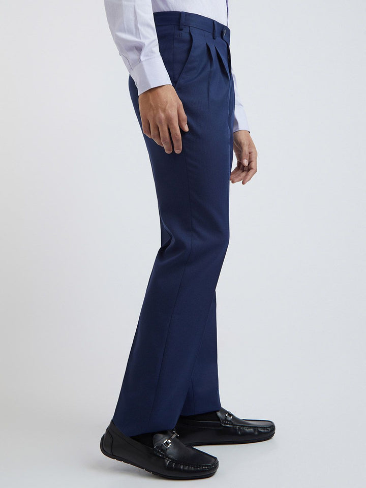Raymond Self Design Classic Fit Formal Trouser
