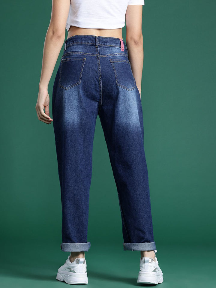 DressBerry Women Printed Slouchy Fit Jeans