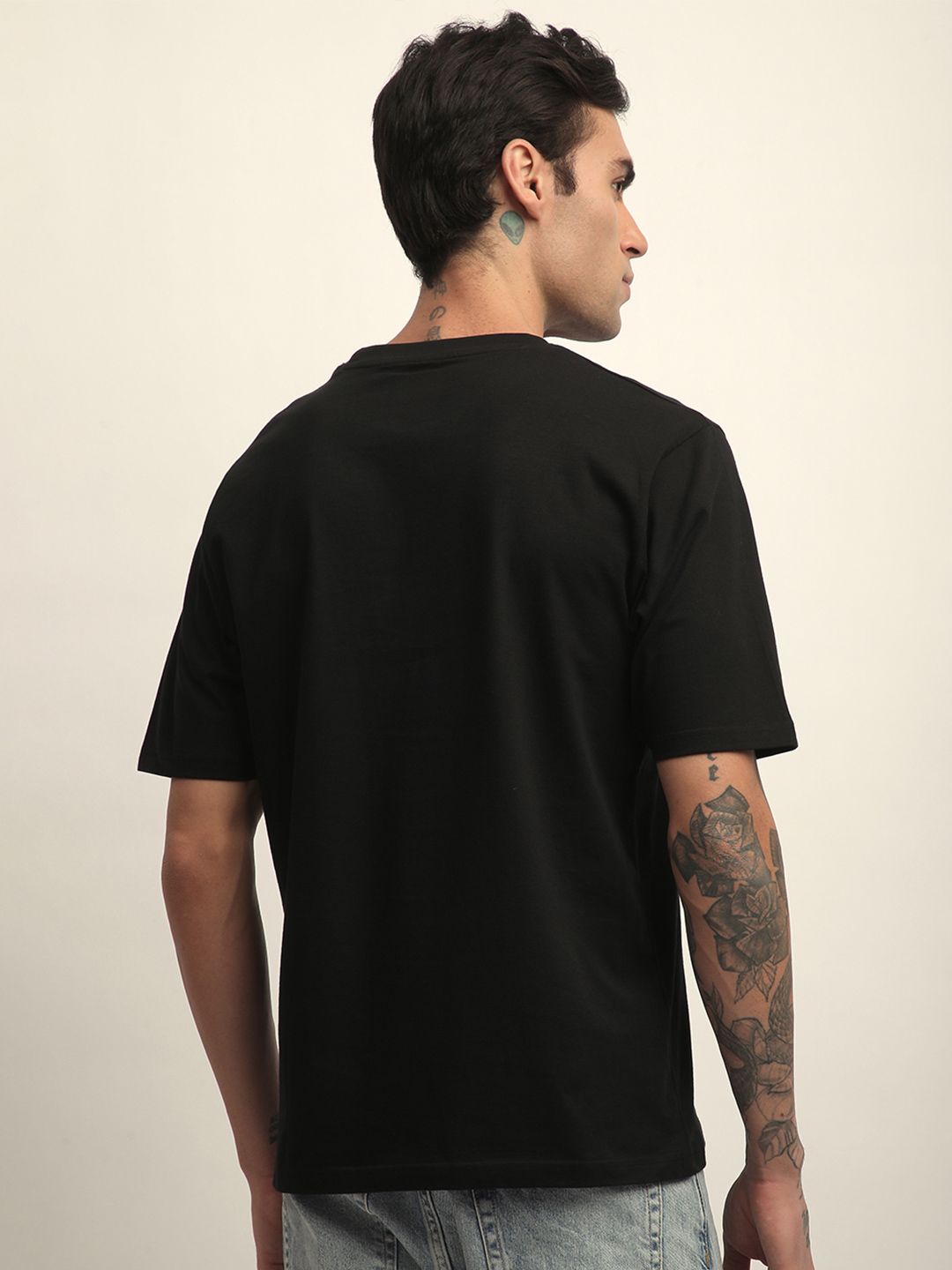 Difference Of Opinion Men Short Sleeve Oversized Crew Neck Printed Tshirt