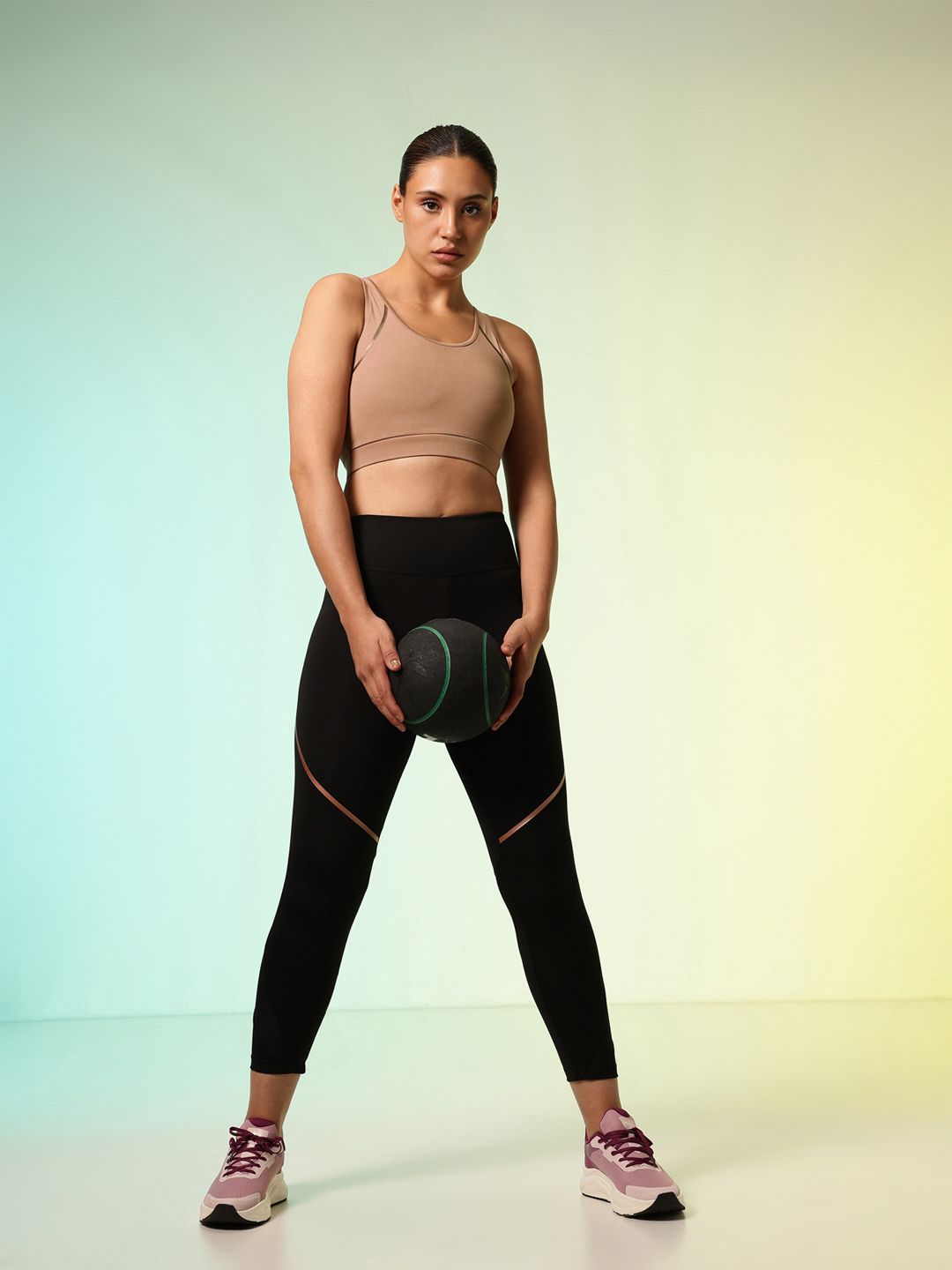 HRX by Hrithik Roshan Active Goddess Rapid-Dry Padded Training Bra HR_SS25_W_BA_KT171_03_A