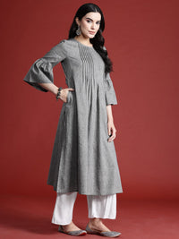 all about you Bell Sleeves Pleated Kurta