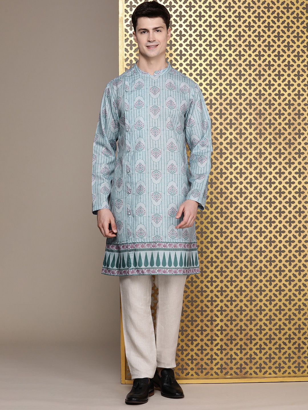 House of Pataudi Ethnic Motifs Printed Jashn Kurta