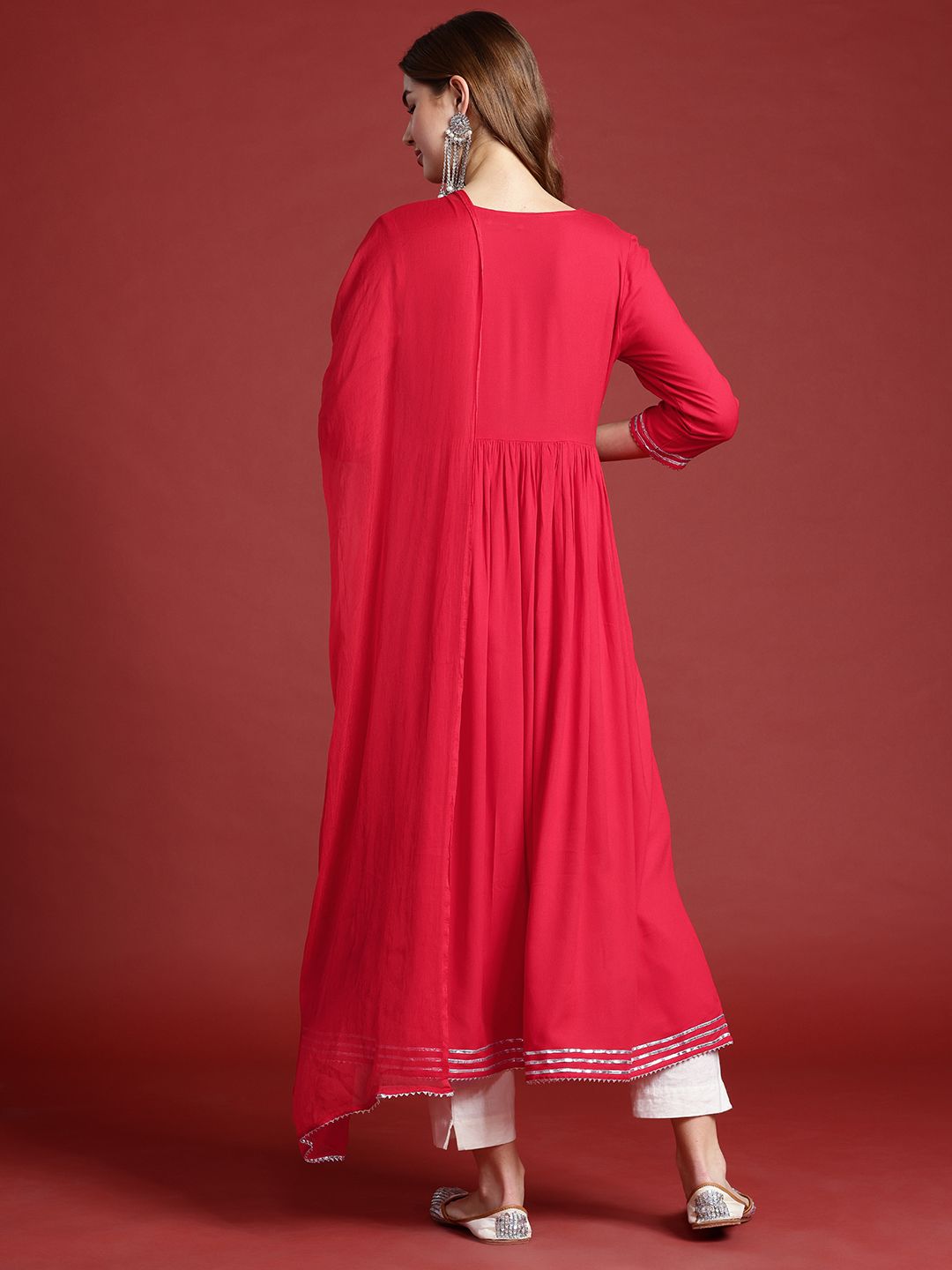 Anouk Gotta Patti Anarkali Kurta With Dupatta