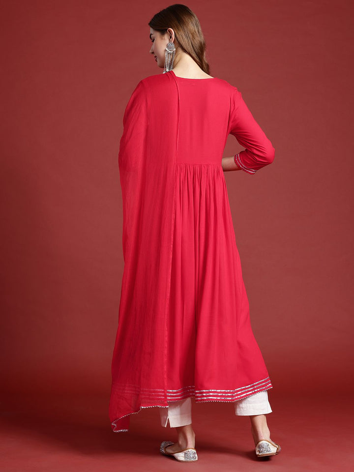 Anouk Gotta Patti Anarkali Kurta With Dupatta
