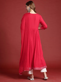Anouk Gotta Patti Anarkali Kurta With Dupatta