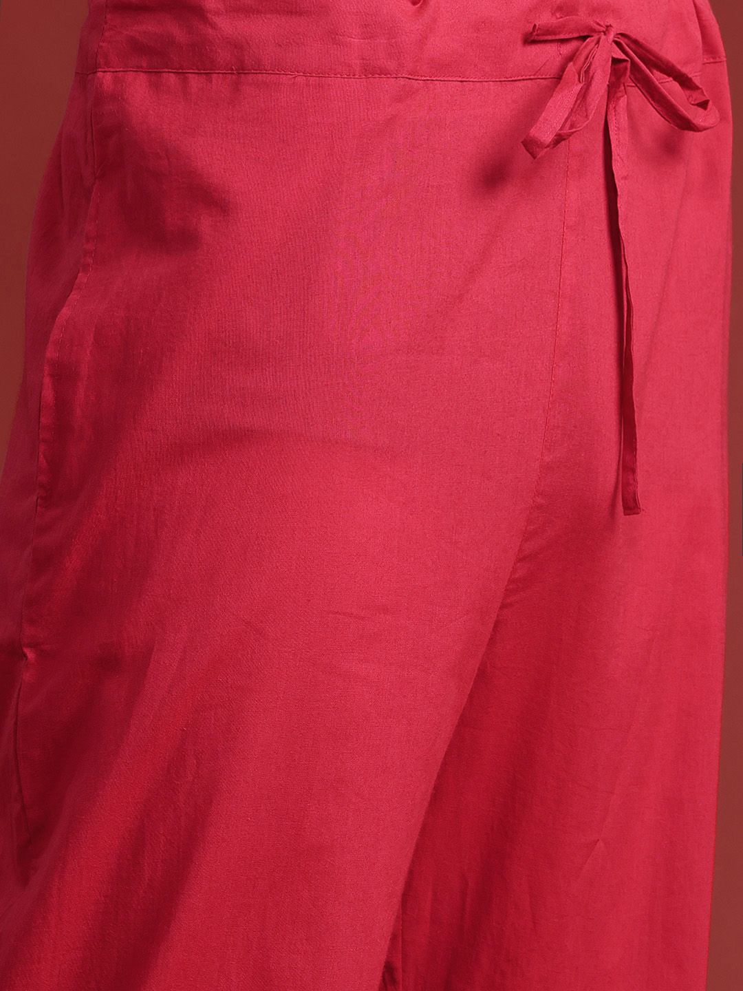 Anouk Bandhani Print Pure Cotton Kurta with Trousers