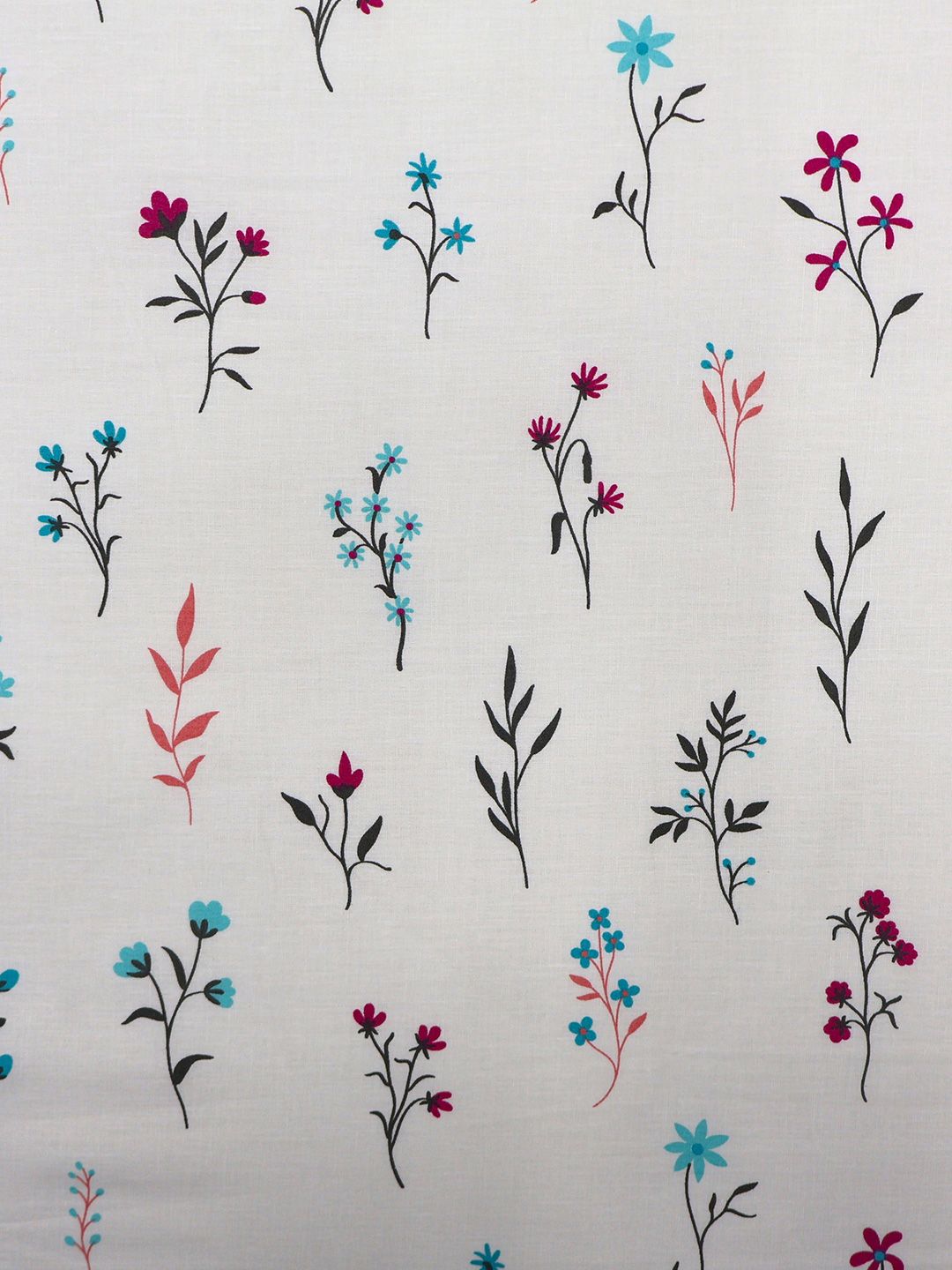 BOMBAY DYEING  Vintage Turquoise Blue Printed Cotton 180 TC  Bedsheet Set 1.52 m X 2.28 m