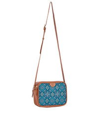 Teal oleh Chumbak Women Printed Canvas Sling Bag