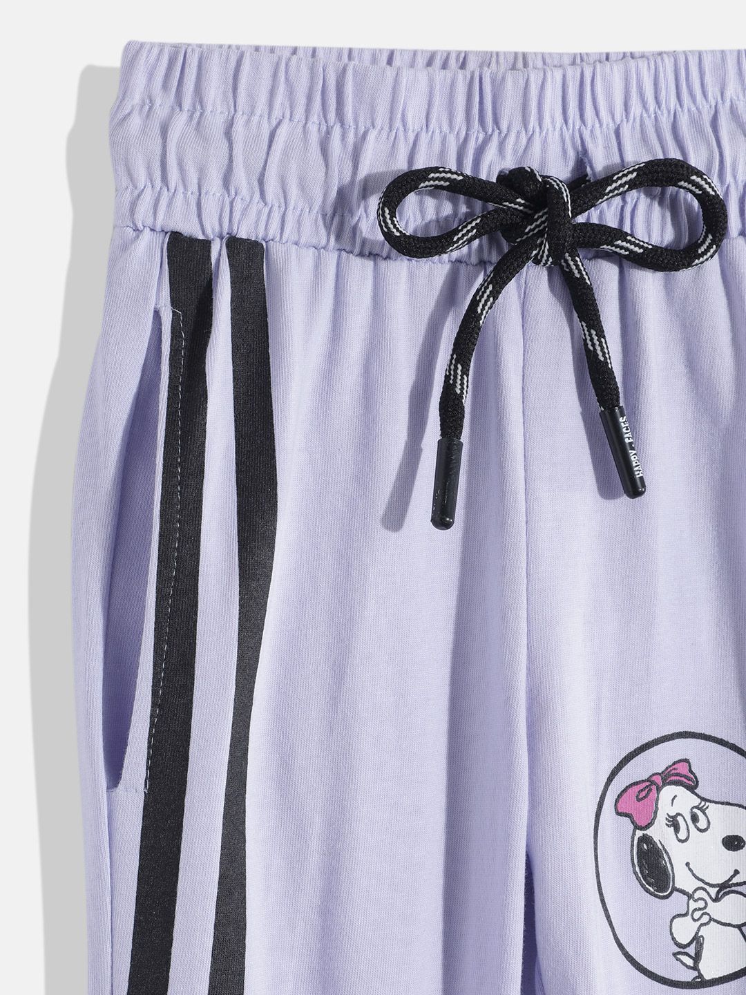 Happy Faces Girls Peanuts Print Pure Cotton Joggers