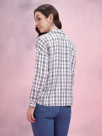 DressBerry Tartan Checks Monochrome Shirt