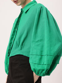 Holiday Passion Play Chic In Puff Sleeves Shirt