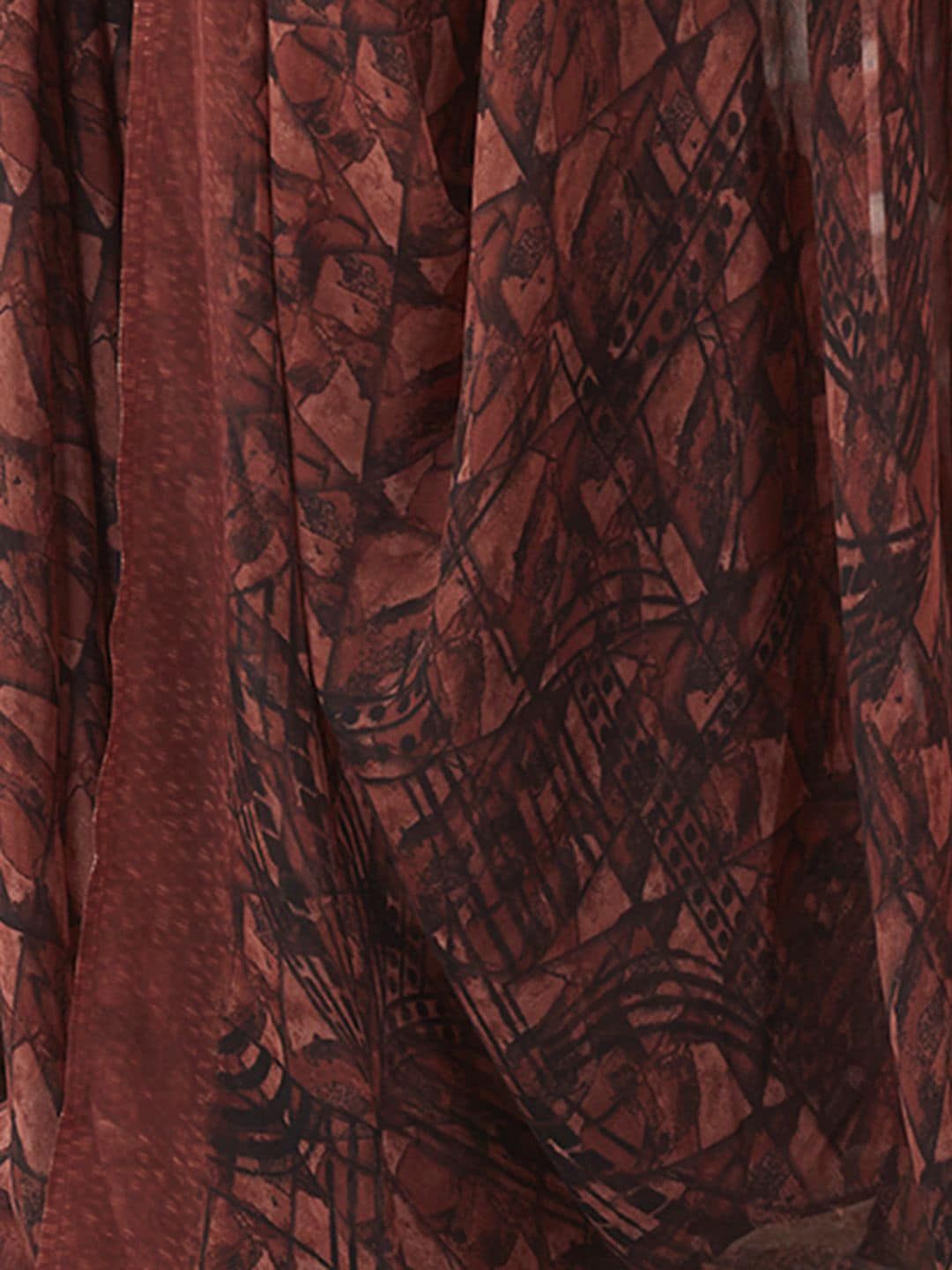 KALINI Geometric Printed Saree