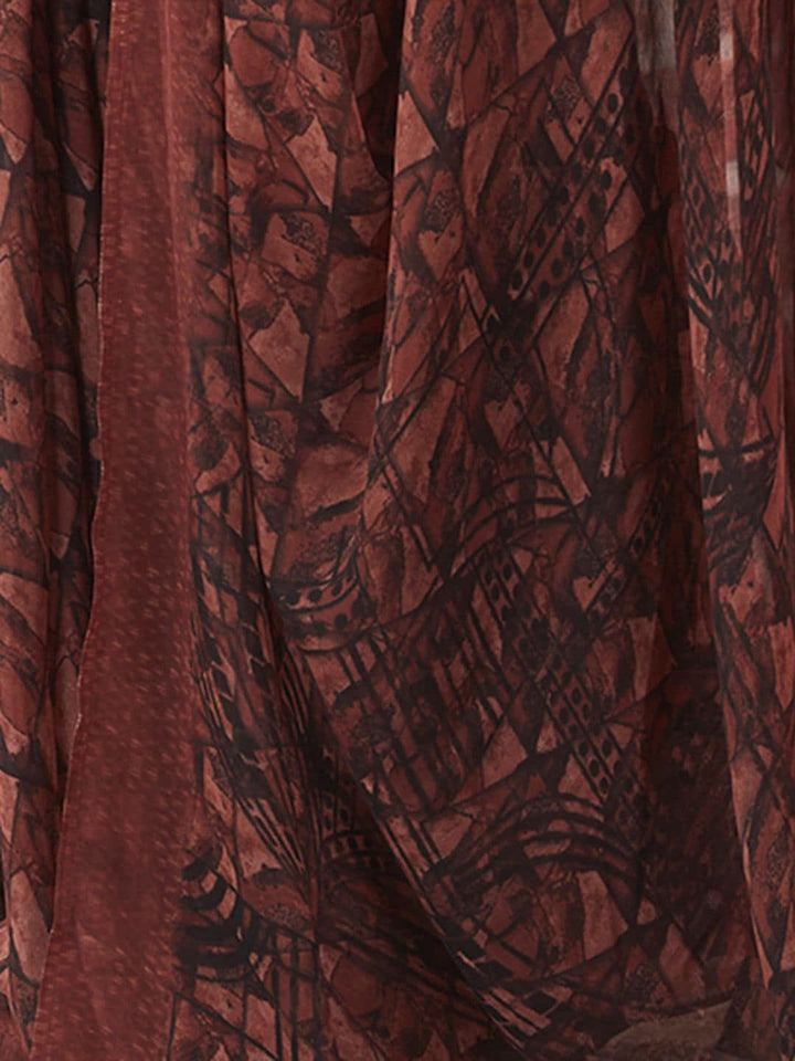 KALINI Geometric Printed Saree