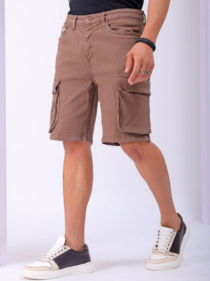 The Indian Garage Co Men Relaxed Fit Cargo Shorts