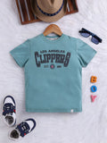 Happy Faces Boys Typography Printed Pure Cotton T-shirt