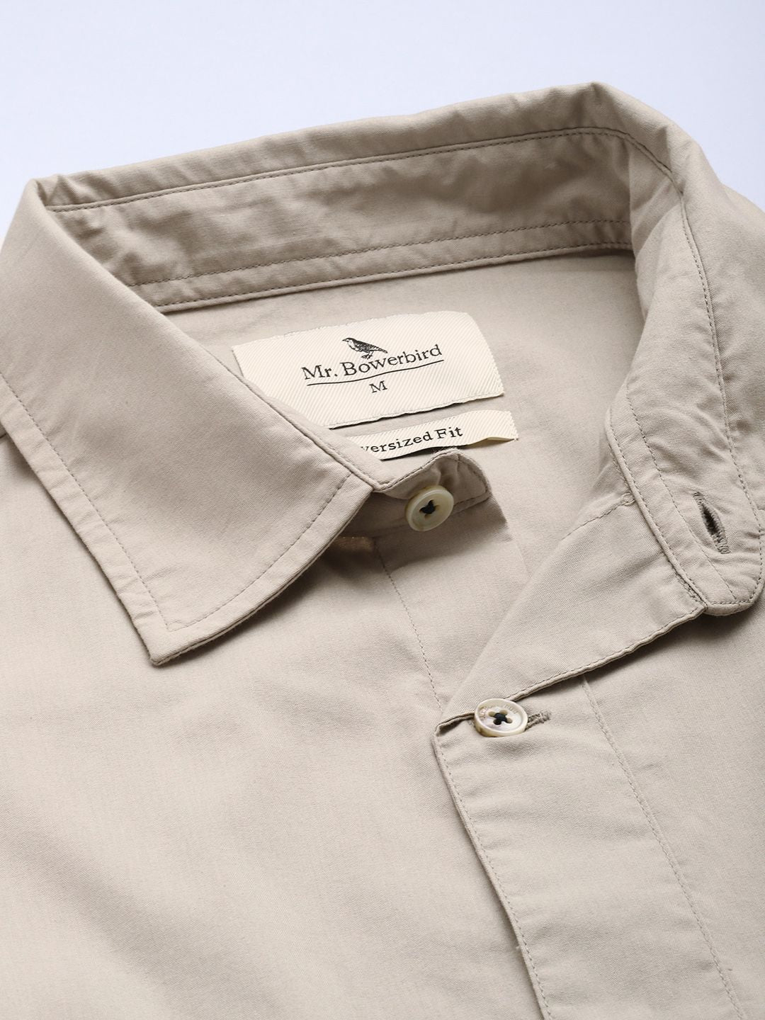 Mr Bowerbird Compact Poplin Oversized Blouson Shirt