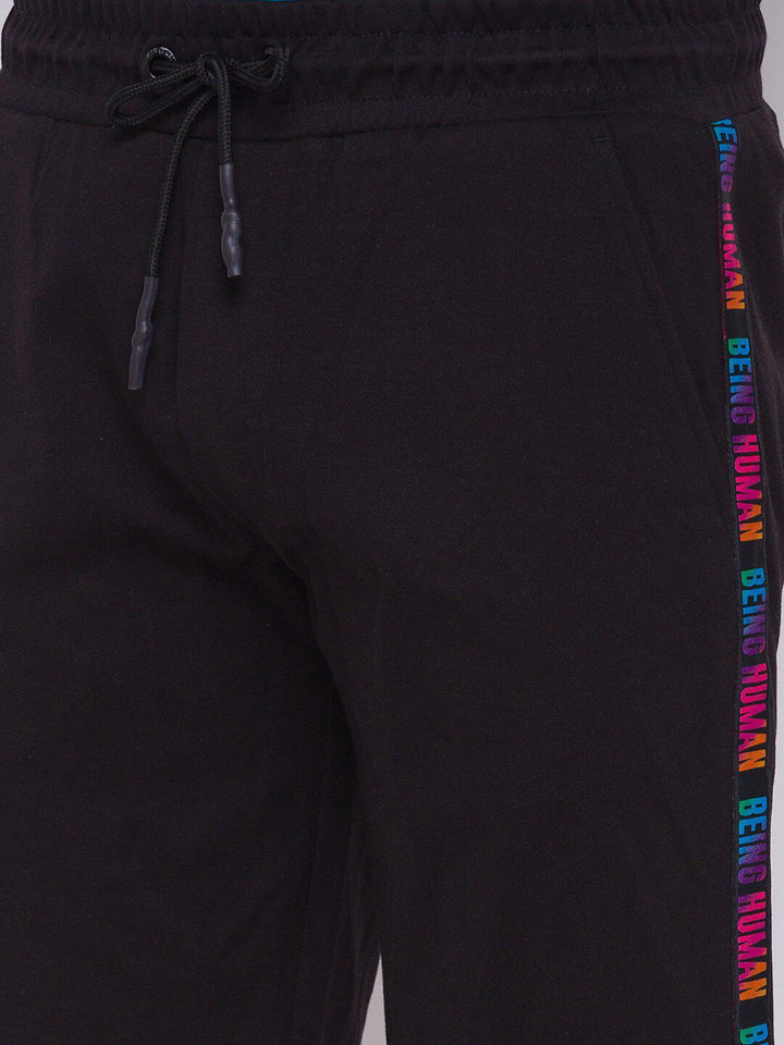 Being Human Men Black Sports Shorts
