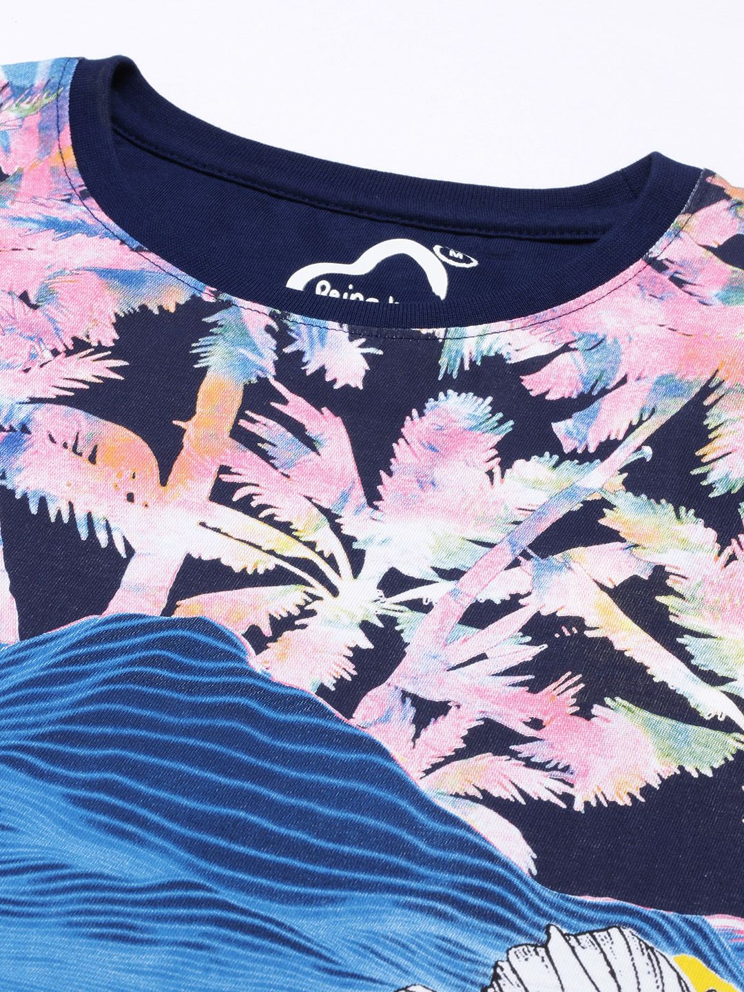 Being Human Tropical Printed Pure Cotton T-shirt