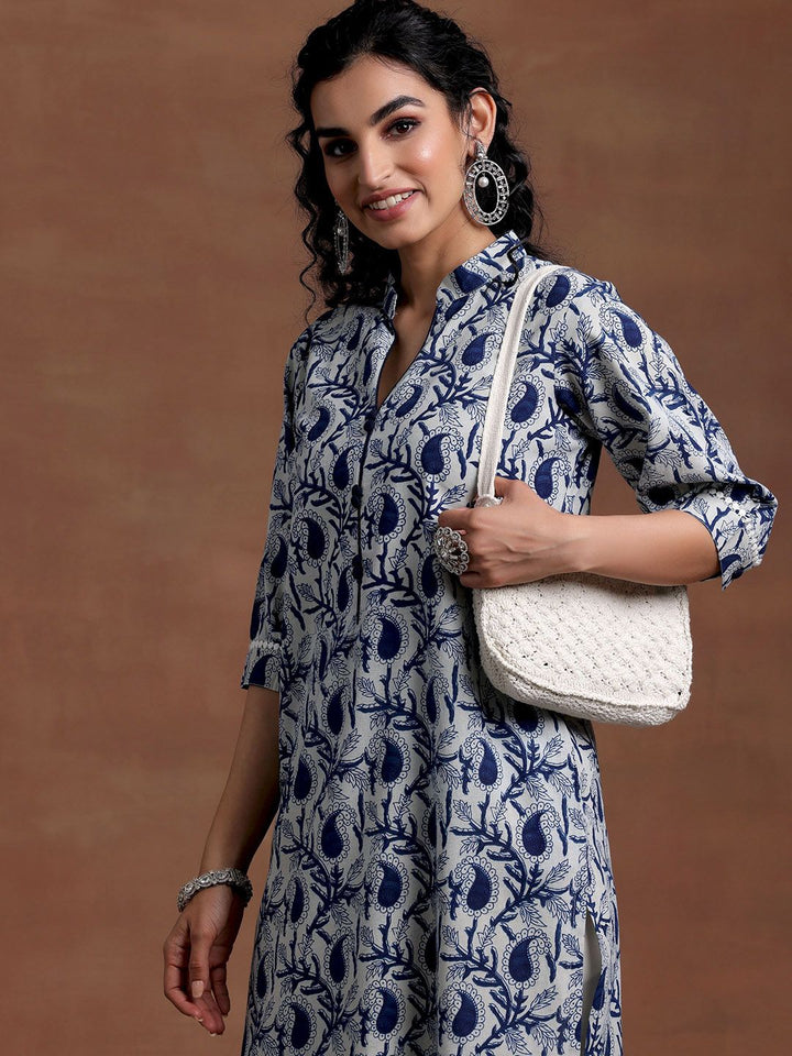 Libas Women Floral Printed Gotta Patti Floral Kurta