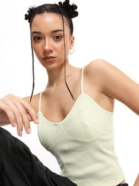 DressBerry Boss Babe Bodice Ribbed Corset Top