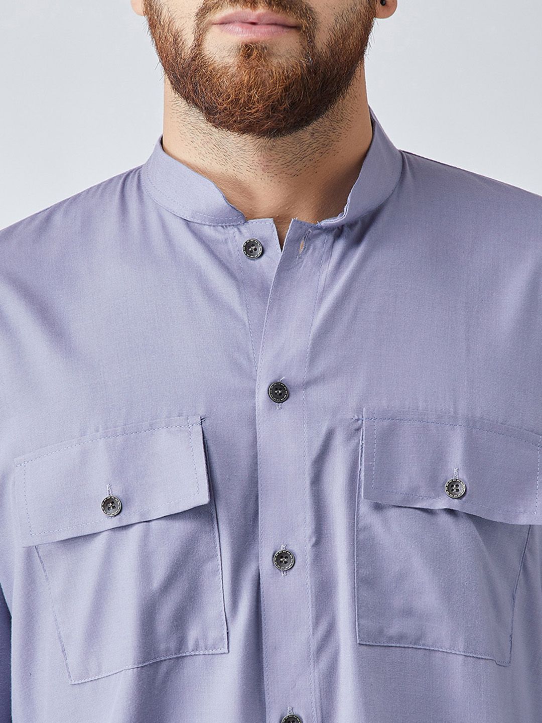 SOJANYA Men Blue Solid Pathani Kurta