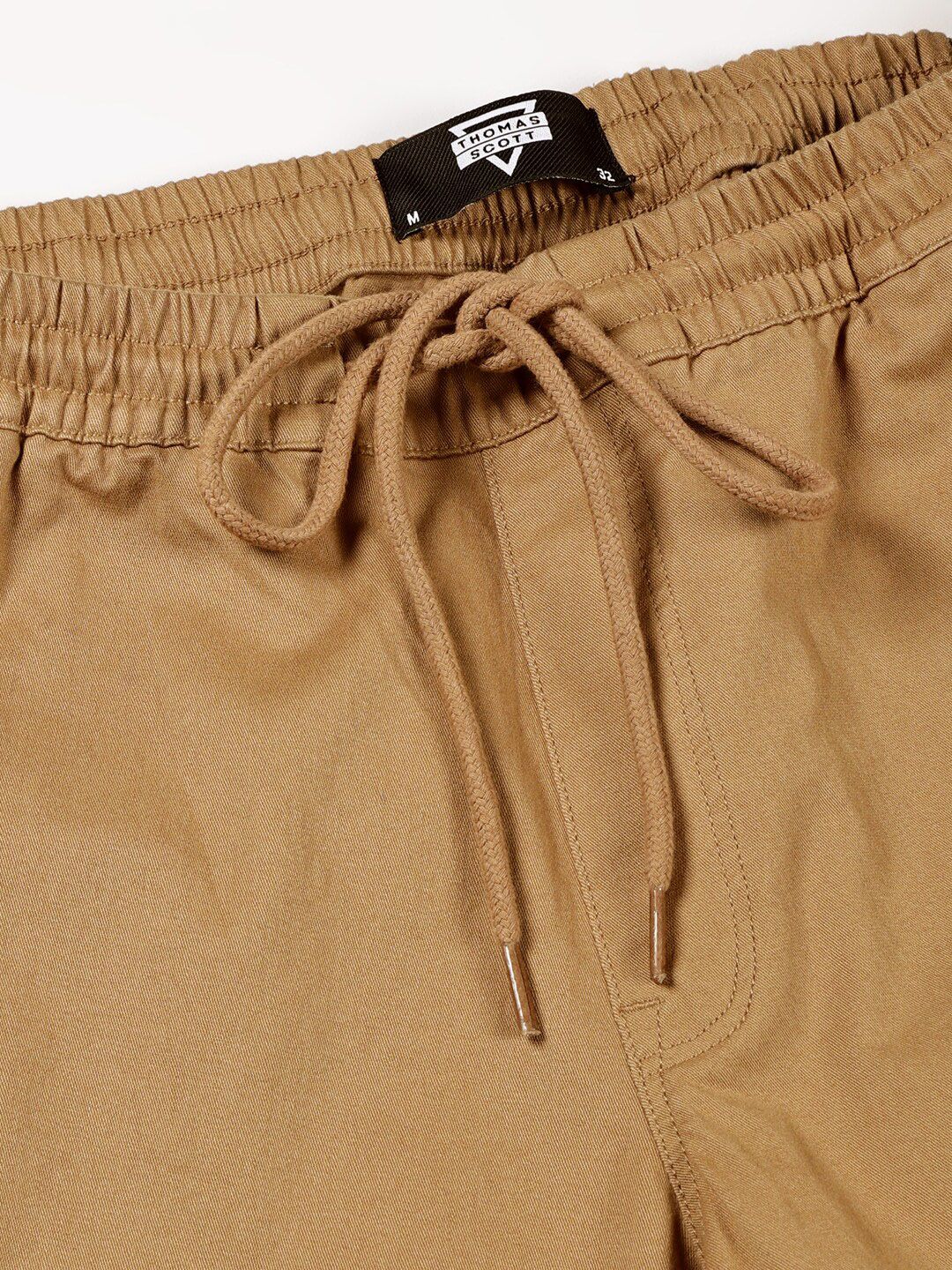 Thomas Scott Men Smart Mid Rise Cotton Chinos Trousers