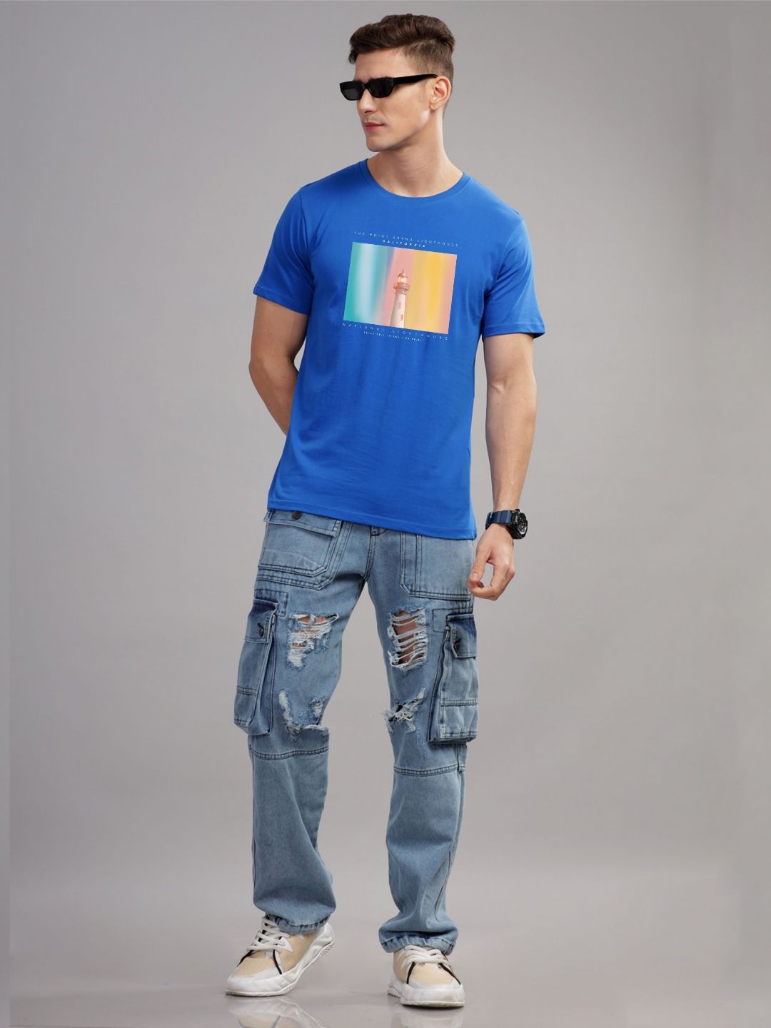 ADRO Men Printed T-shirt