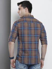The Indian Garage Co Men Checked Casual Shirt