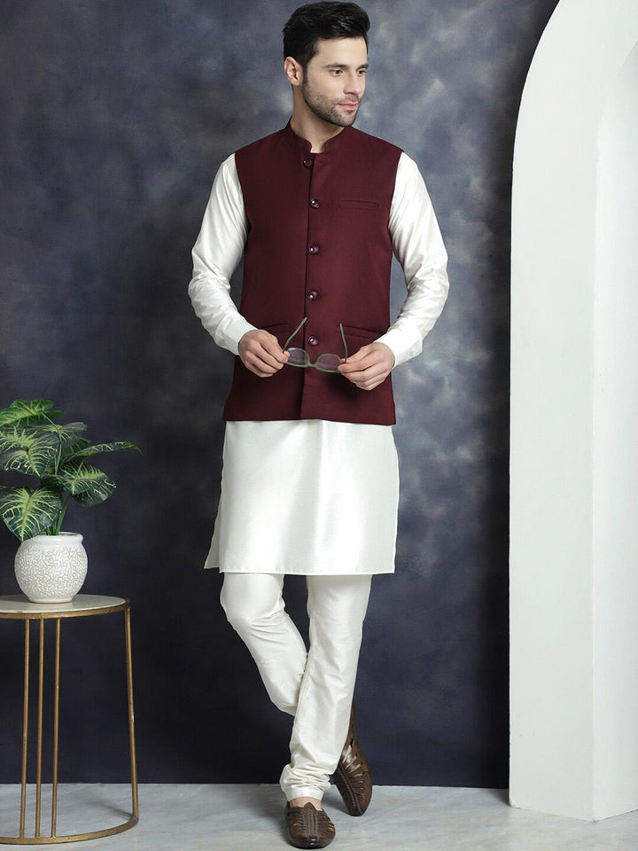 Jompers Mandarin Collar Nehru Jacket