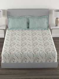 TRIDENT Margaret Epitome Flat 144TC Queen Cotton Bedsheet Set