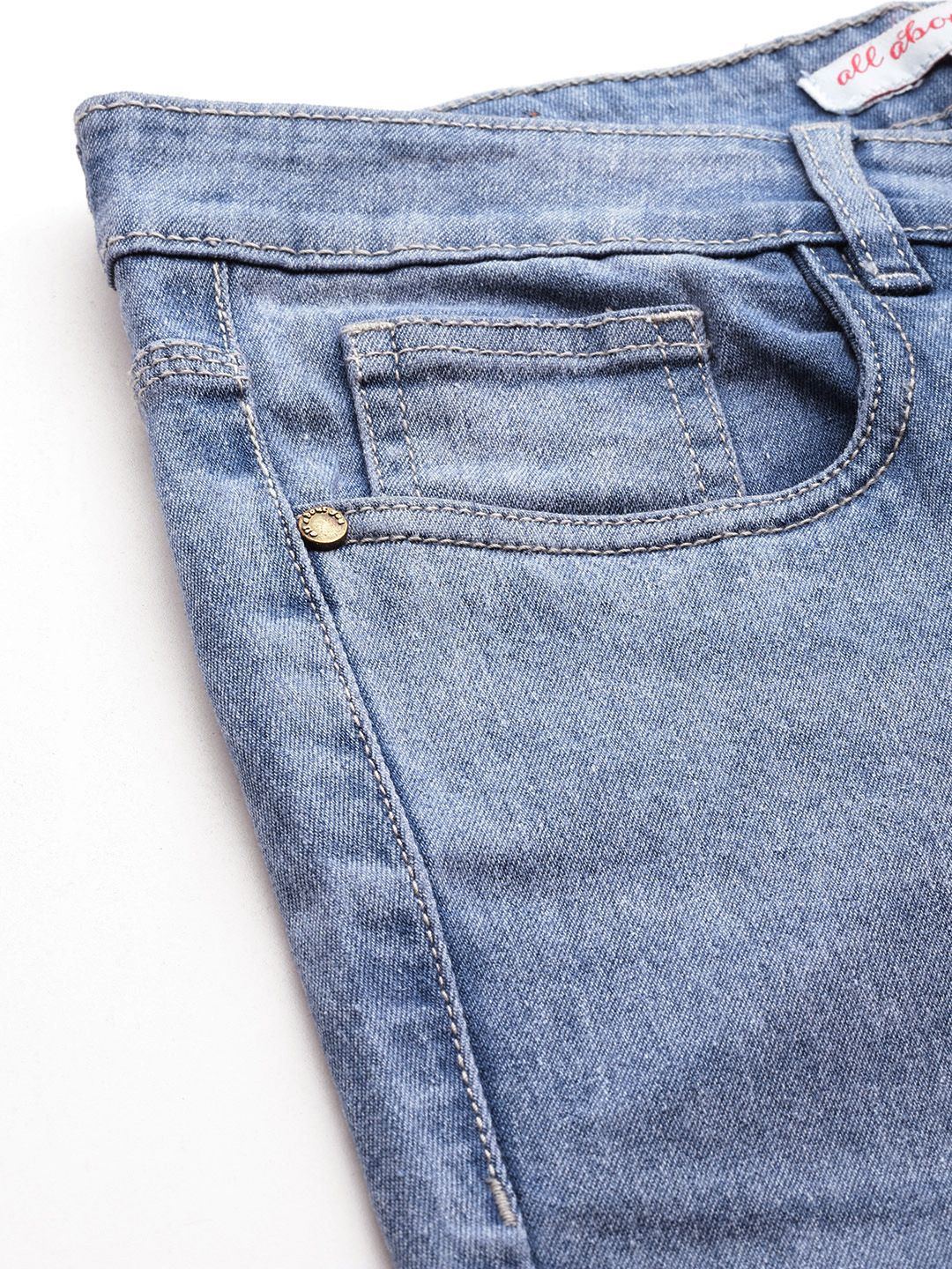 all about you Women Skinny Fit Light Fade Stretchable Jeans
