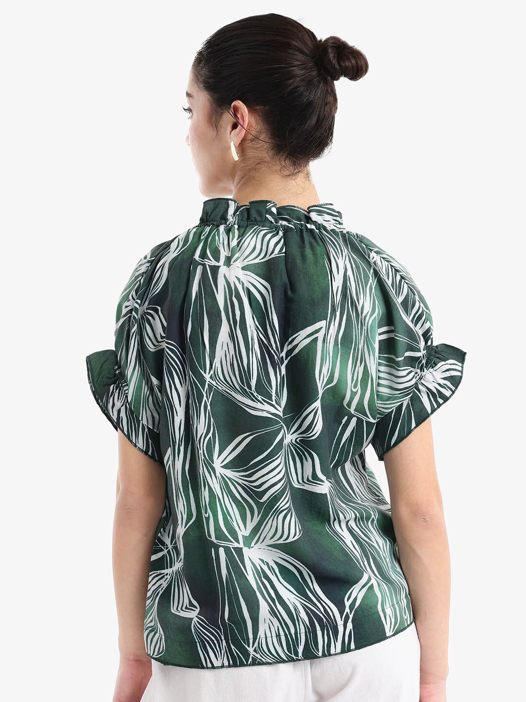 RAREISM Tropical Print Top
